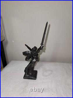 Vintage The Motherland Calls Stalingrad Memorial Metal Statue Soviet Union