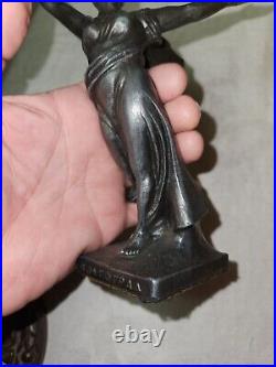 Vintage The Motherland Calls Stalingrad Memorial Metal Statue Soviet Union