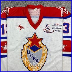 Vintage UCKA Moscow Hockey Jersey Mens 2XL Mikhailov #13 CSKA USSR Soviet Union