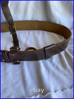 Vintage USSR Soviet Union Army Uniform Original Brass Belt Buckle & Belt