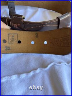 Vintage USSR Soviet Union Army Uniform Original Brass Belt Buckle & Belt