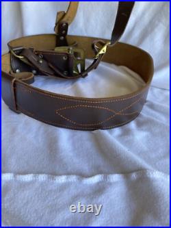 Vintage USSR Soviet Union Army Uniform Original Brass Belt Buckle & Belt