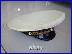 Vintage USSR Soviet Union Russian Marine Officer Visor Cap Hat