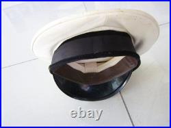 Vintage USSR Soviet Union Russian Marine Officer Visor Cap Hat