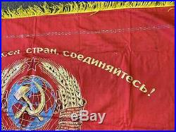Vintage USSR Soviet Union Stalin Era Propaganda Flag Russian States Unite