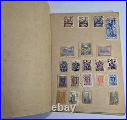 Vintage USSR Stamp Album KOGIZ 1930s Soviet Union Collection 11 Pages