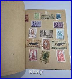 Vintage USSR Stamp Album KOGIZ 1930s Soviet Union Collection 11 Pages