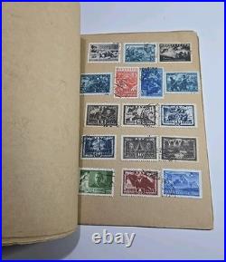 Vintage USSR Stamp Album KOGIZ 1930s Soviet Union Collection 11 Pages