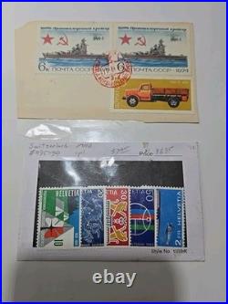 Vintage USSR Stamp Album KOGIZ 1930s Soviet Union Collection 11 Pages