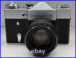 Vintage USSR Zenit-B 35mm M42 Film Camera Helios 44-2 58mm Lens Soviet Union