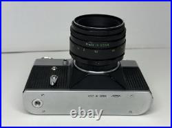 Vintage USSR Zenit-B 35mm M42 Film Camera Helios 44-2 58mm Lens Soviet Union
