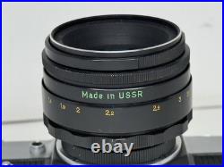 Vintage USSR Zenit-B 35mm M42 Film Camera Helios 44-2 58mm Lens Soviet Union