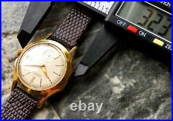 Vintage WOSTOK USSR 60s cal. 2605 Vostok wrist watch 17 Jewels GOLD PLATED AU