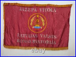 Vintage WWII USSR Russian embroiedry flag or banner Soviet union embroidered