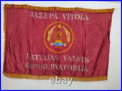 Vintage WWII USSR Russian embroiedry flag or banner Soviet union embroidered