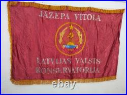 Vintage WWII USSR Russian embroiedry flag or banner Soviet union embroidered