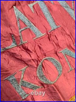 Vintage WWII USSR Russian embroiedry flag or banner Soviet union embroidered