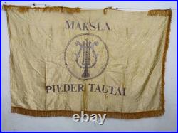 Vintage WWII USSR Russian embroiedry flag or banner Soviet union embroidered