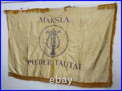 Vintage WWII USSR Russian embroiedry flag or banner Soviet union embroidered