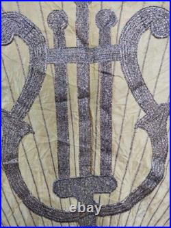 Vintage WWII USSR Russian embroiedry flag or banner Soviet union embroidered