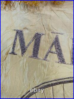 Vintage WWII USSR Russian embroiedry flag or banner Soviet union embroidered