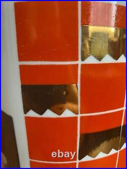 Vintage, huge 40 cm. Soviet, ceramic vase, propaganda, agitation. USSR