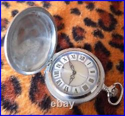 Vintage pocket watch Molnija Soviet Union USSR CCCP Russian Full hunter analog