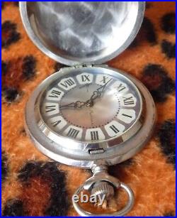 Vintage pocket watch Molnija Soviet Union USSR CCCP Russian Full hunter analog