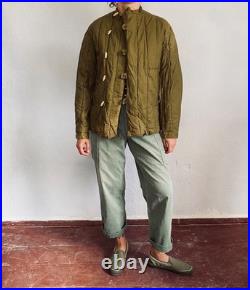 Vintage rare 70s ussr soviet union army military telogreika cinch back jacket