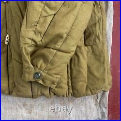 Vintage rare 70s ussr soviet union army military telogreika cinch back jacket