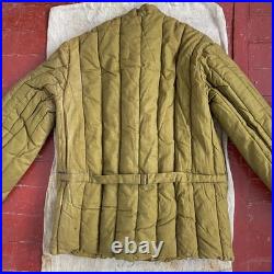 Vintage rare 70s ussr soviet union army military telogreika cinch back jacket