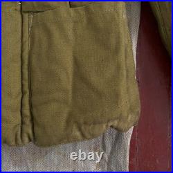 Vintage rare 70s ussr soviet union army military telogreika cinch back jacket