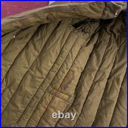 Vintage rare 70s ussr soviet union army military telogreika cinch back jacket