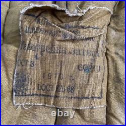 Vintage rare 70s ussr soviet union army military telogreika cinch back jacket