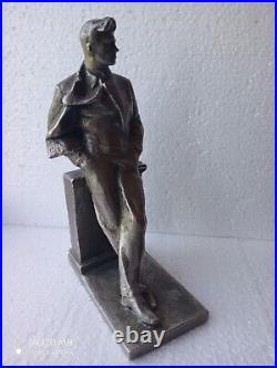 Vladimir MAYAKOVSKY poet USSR Soviet Union bust statue figurine Russia metal