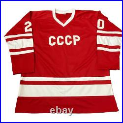 Vladislav Tretiak Signed Soviet Union Cccp Jersey Beckett Bas Coa Ac82673