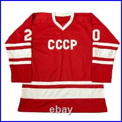 Vladislav Tretiak Signed Soviet Union Cccp Jersey Beckett Bas Coa Ac82675