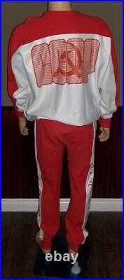 Vtg Original Rare Russian Soviet Union Cccp Olympics Training Jogging Running