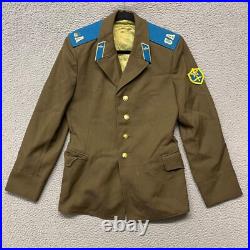 Vtg Russian Soviet Union Army USSR Uniform Jacket Military Mens 38 Green Coat