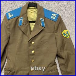 Vtg Russian Soviet Union Army USSR Uniform Jacket Military Mens 38 Green Coat