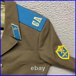 Vtg Russian Soviet Union Army USSR Uniform Jacket Military Mens 38 Green Coat