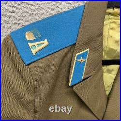 Vtg Russian Soviet Union Army USSR Uniform Jacket Military Mens 38 Green Coat