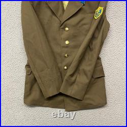 Vtg Russian Soviet Union Army USSR Uniform Jacket Military Mens 38 Green Coat