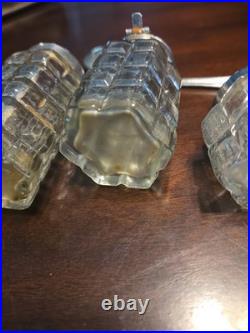 Vtg. Soviet Union, Russia Condiments Set, 1 Missing Top, 1 Small Chip Spoon