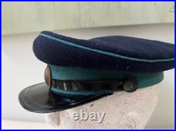 WW2 Russian Soviet Union USSR POLICE Militia Officer's Visor Hat. Orig