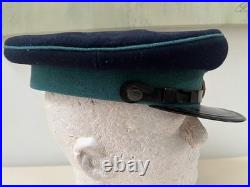 WW2 Russian Soviet Union USSR POLICE Militia Officer's Visor Hat. Orig