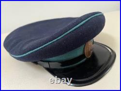 WW2 Russian Soviet Union USSR POLICE Militia Officer's Visor Hat. Orig