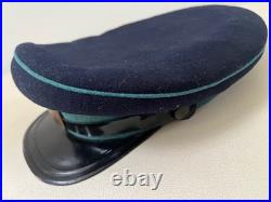 WW2 Russian Soviet Union USSR POLICE Militia Officer's Visor Hat. Orig