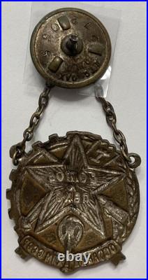 WWII SOVIET UNION RED ARMY AIR DEFENSE & CHEMICAL WARFARE BADGE 1935-39 Russia