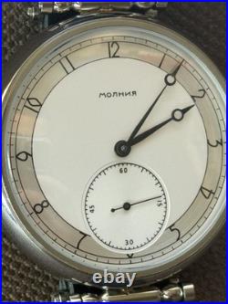 Watch Mechanical Wrist Molniya Mens USSR Molnja Soviet 3602 Russian Vintage Rare